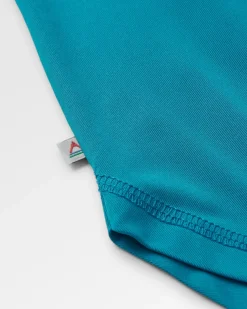 Twist Recycled Active Tank Top - Blue Pool