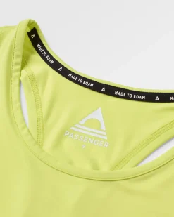 Twist Recycled Active Tank Top - Lime Juice