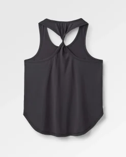 Twist Recycled Active Tank Top - Black