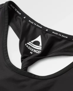 Twist Recycled Active Tank Top - Black