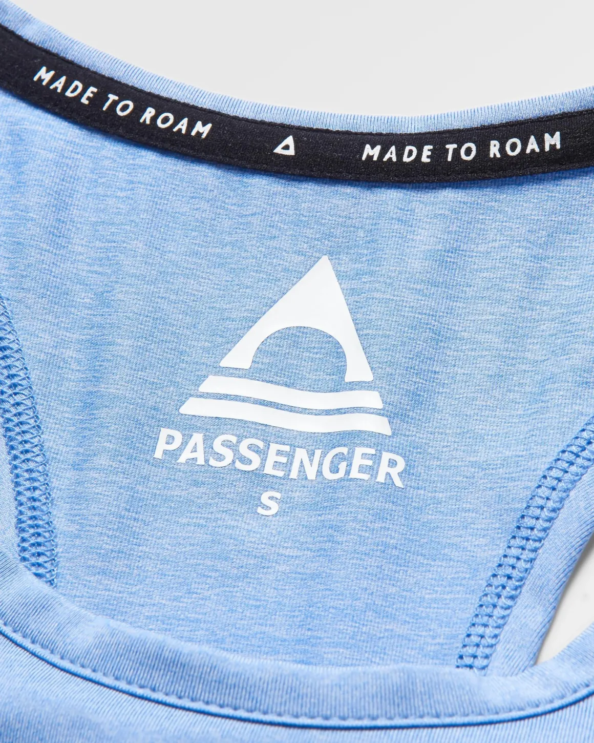 Twist Recycled Marl Active Tank Top - Cornflower Marl