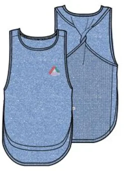 Twist Recycled Marl Active Tank Top - Cornflower Marl