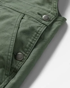 Vantage Organic Cotton Overalls - Khaki Green