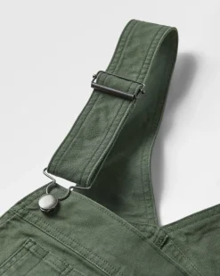 Vantage Organic Cotton Overalls - Khaki Green