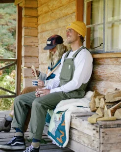 Vantage Organic Cotton Overalls - Khaki Green