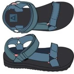 Venice Sandal - Blue Steel