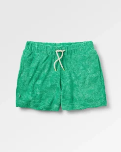 Vibes Toweling Shorts - Green Spruce