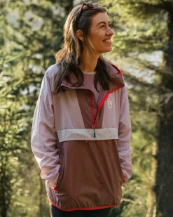 Viento Recycled Windshell Pullover - Lilac Mist/Grape