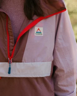 Viento Recycled Windshell Pullover - Lilac Mist/Grape