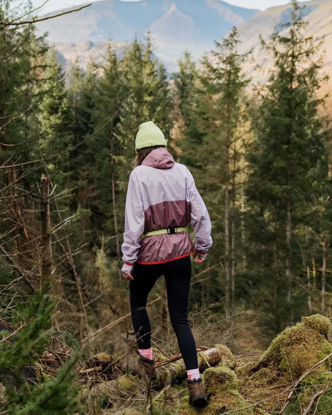 Viento Recycled Windshell Pullover - Lilac Mist/Grape