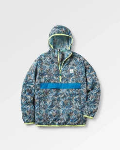Viento Recycled Windshell Anorak - Abstract Seaweed Pistachio
