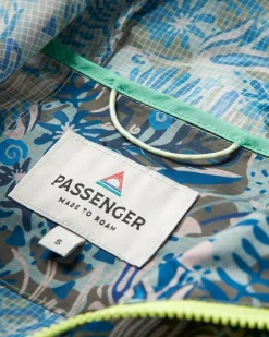 Viento Recycled Windshell Anorak - Abstract Seaweed Pistachio