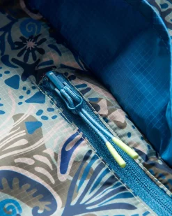 Viento Recycled Windshell Anorak - Abstract Seaweed Pistachio