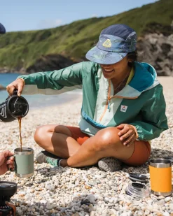 Viento Recycled Windshell Anorak - Surf Spray/Deep Sea