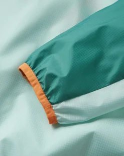 Viento Recycled Windshell Anorak - Surf Spray/Deep Sea