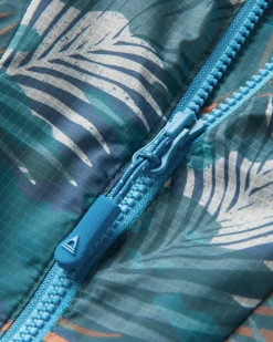 Viento Recycled Windshell Anorak - Palm Camo Deep Sea