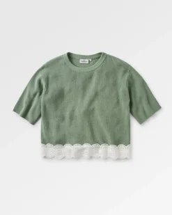 Vintage Organic Knitted Sweater - Pistachio