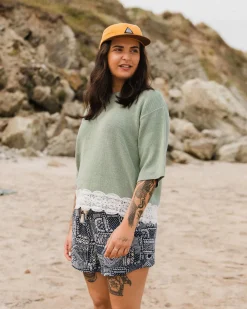 Vintage Organic Knitted Sweater - Pistachio