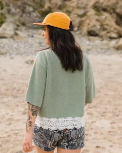 Vintage Organic Knitted Sweater - Pistachio