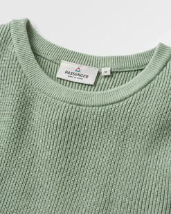 Vintage Organic Knitted Tank Top - Pistachio