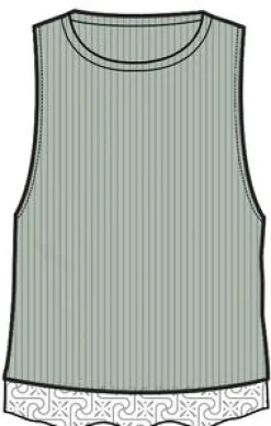 Vintage Organic Knitted Tank Top - Pistachio