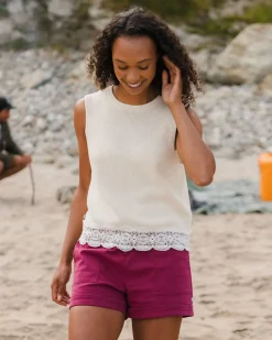 Vintage Organic Knitted Tank Top - Birch