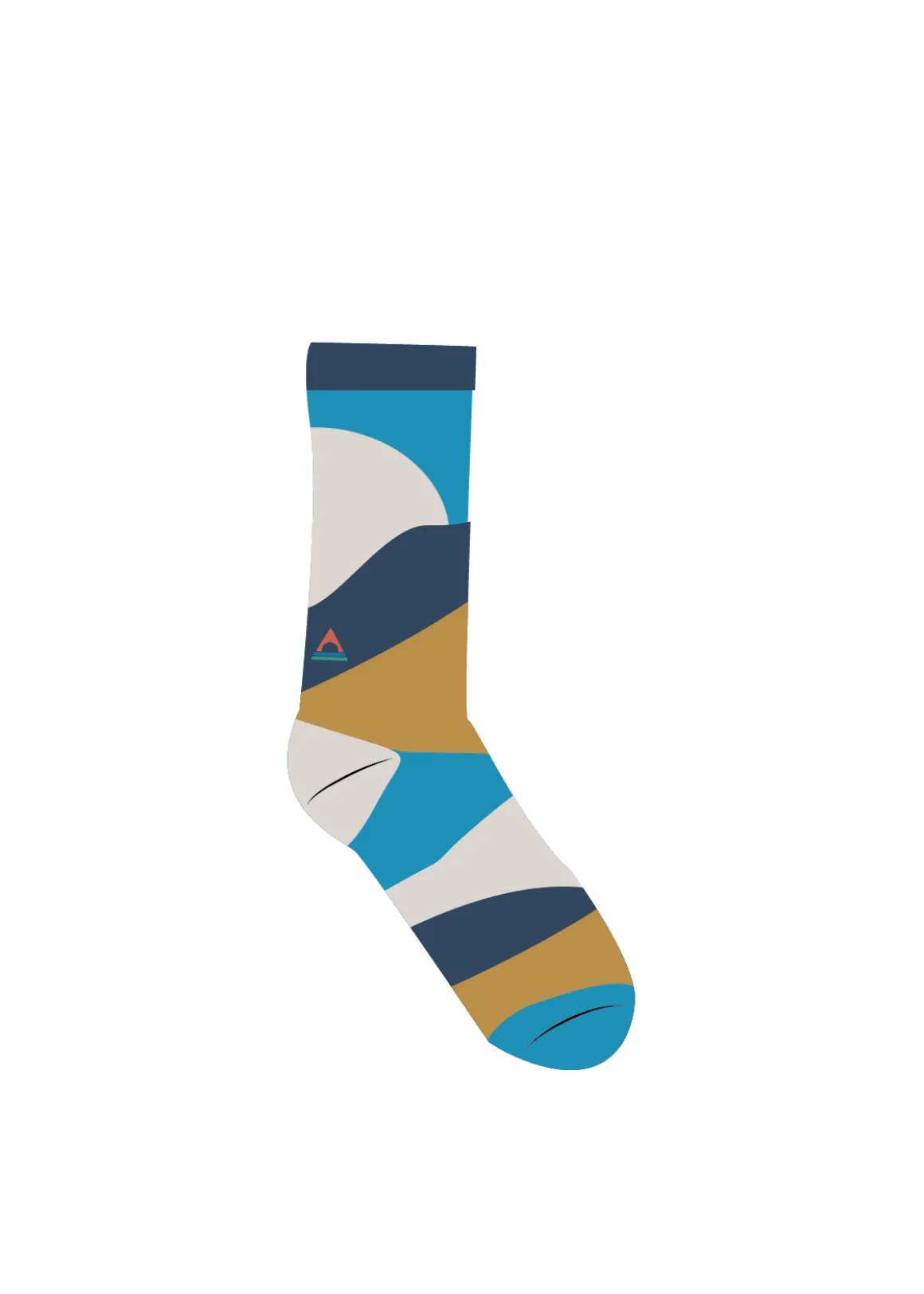 Vista Organic Socks - Bluejay