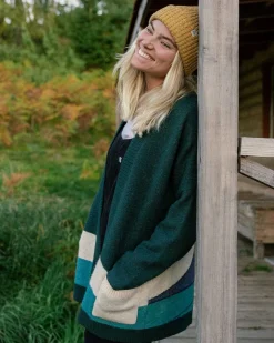 Vista Recycled Knitted Cardigan - Rain Forest