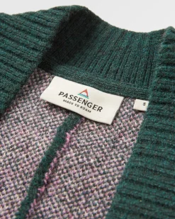 Vista Recycled Knitted Cardigan - Rain Forest