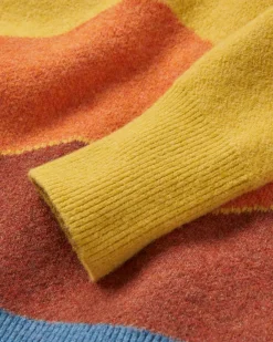 Vista Recycled Knitted Sweater - Amber Gold