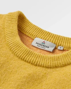 Vista Recycled Knitted Sweater - Amber Gold