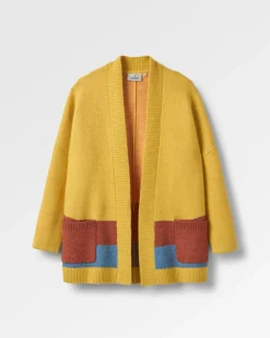 Vista Recycled Knitted Sweater - Amber Gold