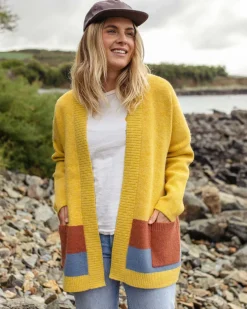 Vista Recycled Knitted Sweater - Amber Gold
