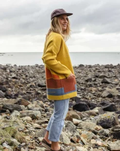 Vista Recycled Knitted Sweater - Amber Gold