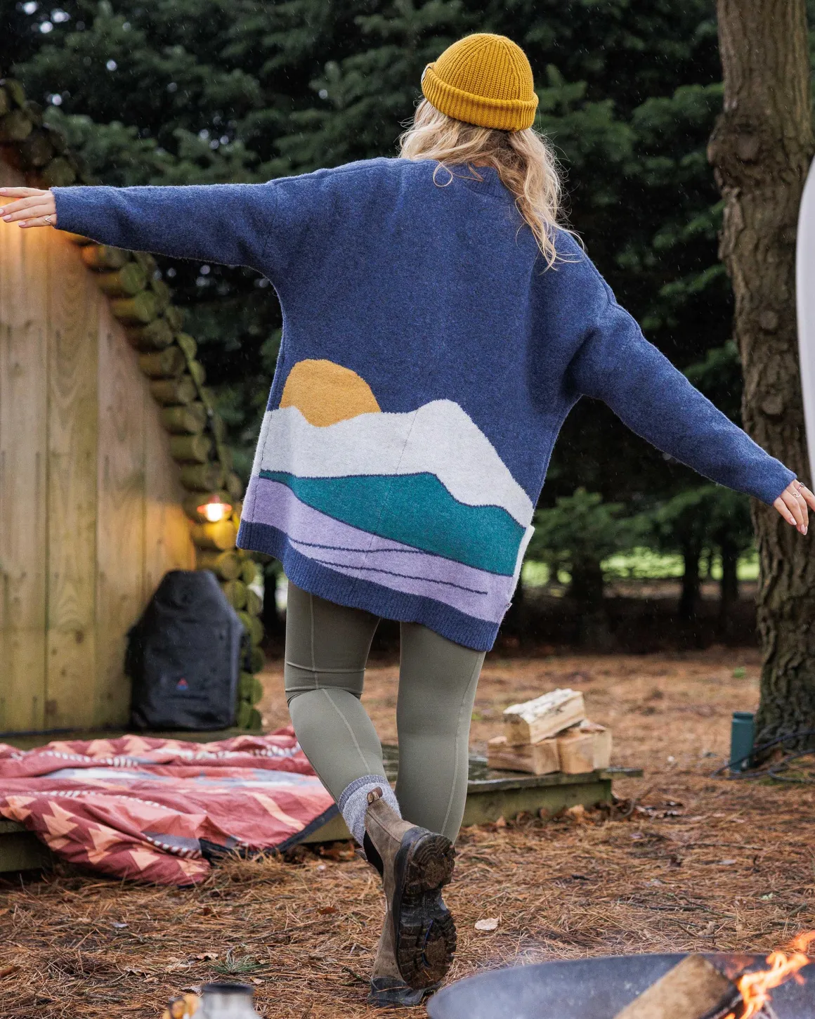 Vista Recycled Knitted Sweater - Dark Denim