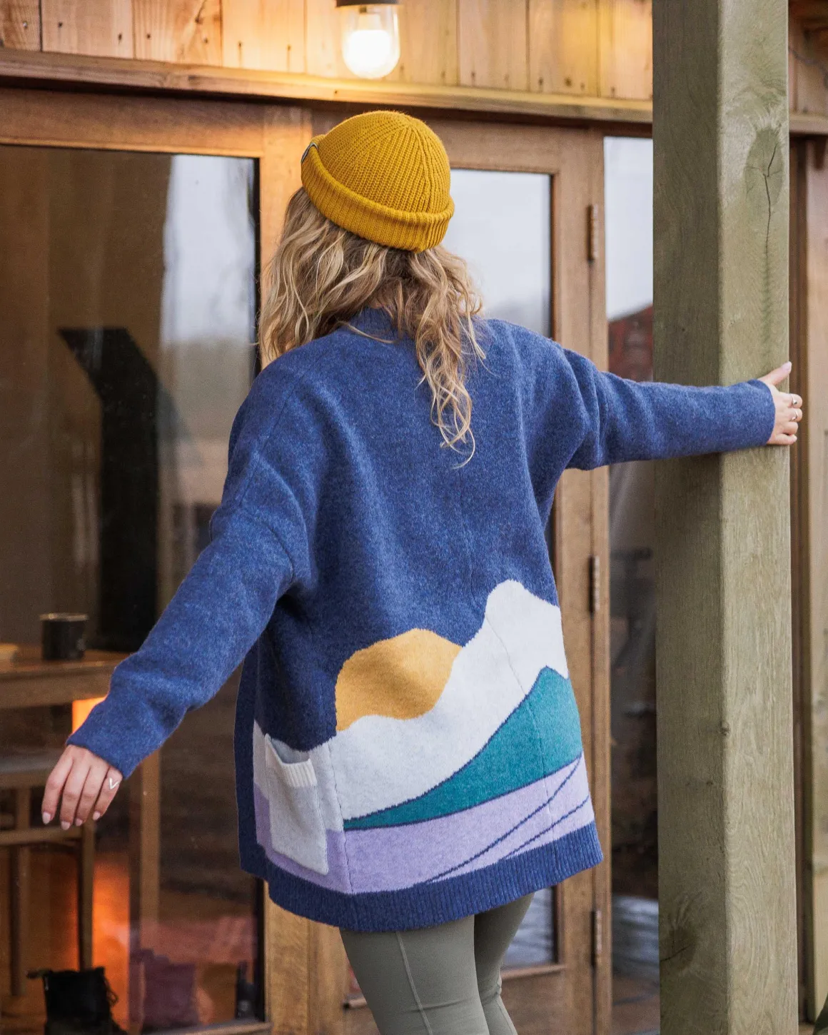 Vista Recycled Knitted Sweater - Dark Denim