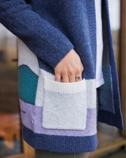 Vista Recycled Knitted Sweater - Dark Denim