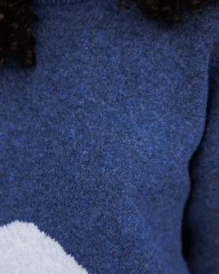 Vista Recycled Knitted Sweater - Dark Denim