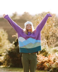 Vista Recycled Knitted Sweater - Rhubarb