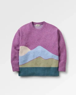 Vista Recycled Knitted Sweater - Rhubarb