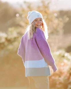 Vista Recycled Knitted Sweater - Rhubarb