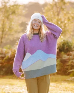 Vista Recycled Knitted Sweater - Rhubarb