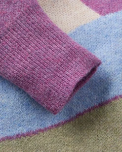 Vista Recycled Knitted Sweater - Rhubarb