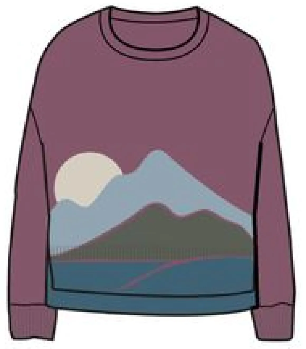 Vista Recycled Knitted Sweater - Rhubarb