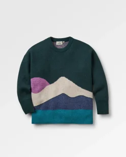 Vista Recycled Knitted Sweater - Rain Forest