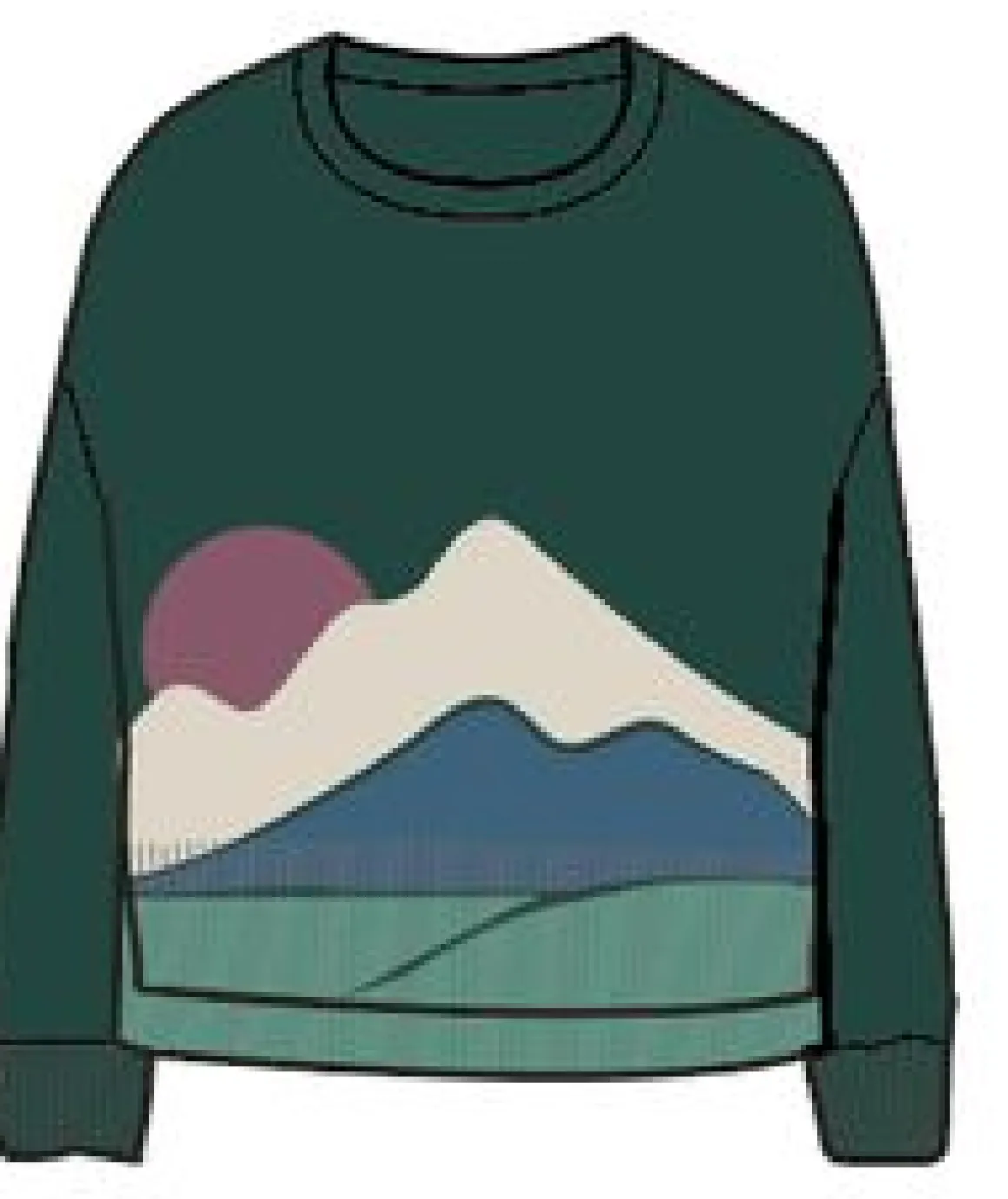 Vista Recycled Knitted Sweater - Rain Forest