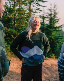 Vista Recycled Knitted Sweater - Rain Forest