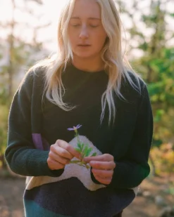 Vista Recycled Knitted Sweater - Rain Forest