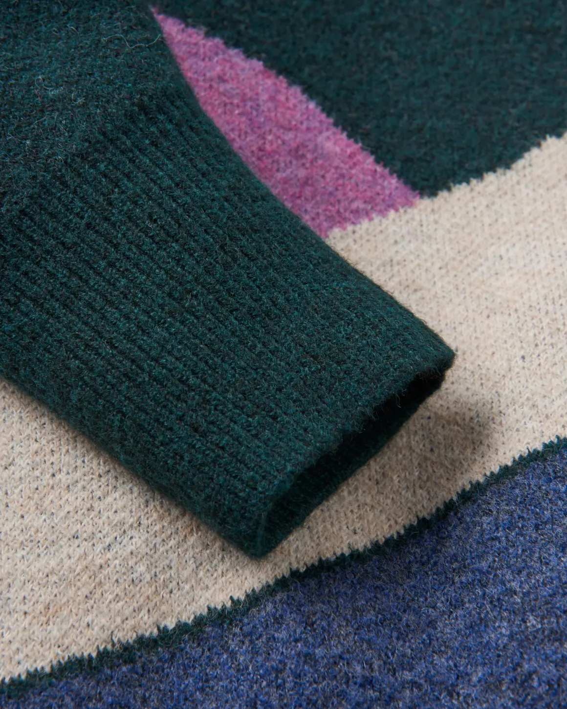 Vista Recycled Knitted Sweater - Rain Forest