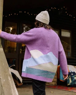 Vista Recycled Knitted Sweater - Rhubarb